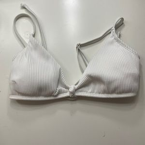 Hollister white bikini top